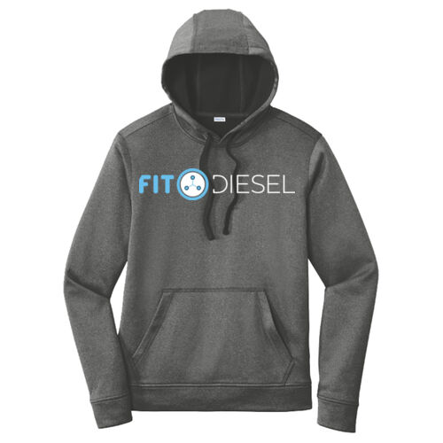 Printed - PosiCharge ® Sport Wick ® Heather Fleece Hooded Pullover Thumbnail