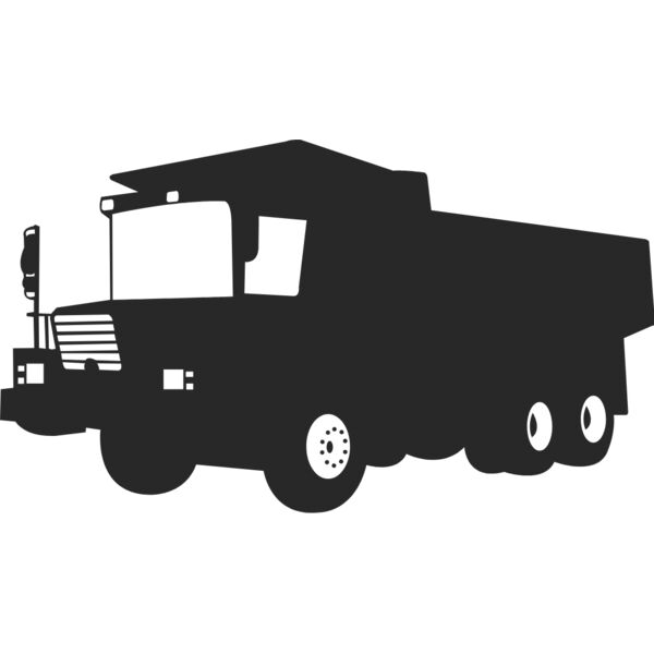 Dump Truck Silhouette 1 Thumbnail