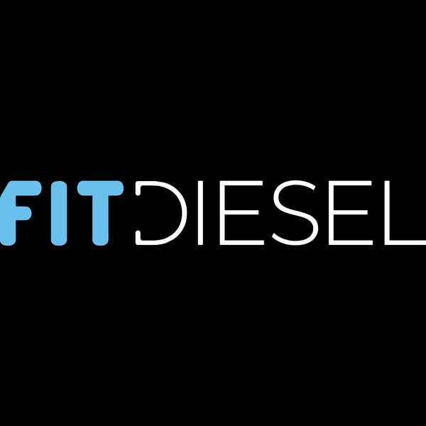 Fit Diesel Words White Thumbnail